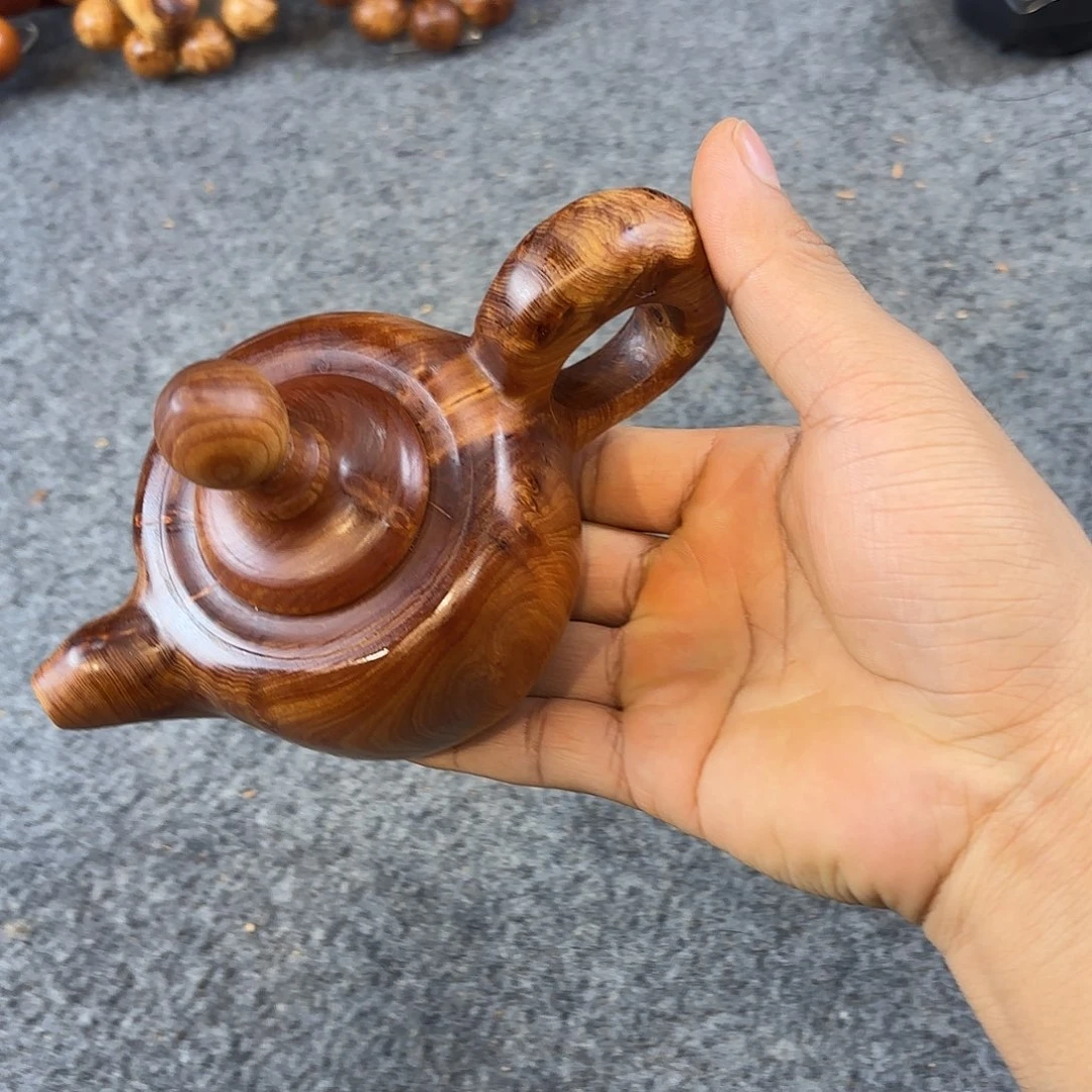 崖柏崖柏骨料玉化茶壶