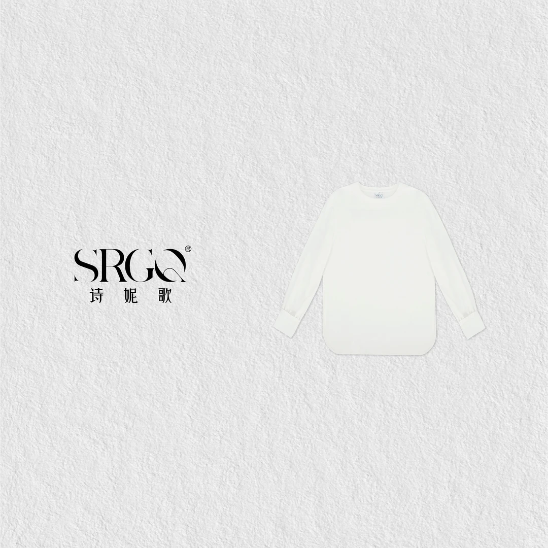 诗妮歌【富养蚕丝T】25&SS高定 |女式休闲舒适打底小白衫HD