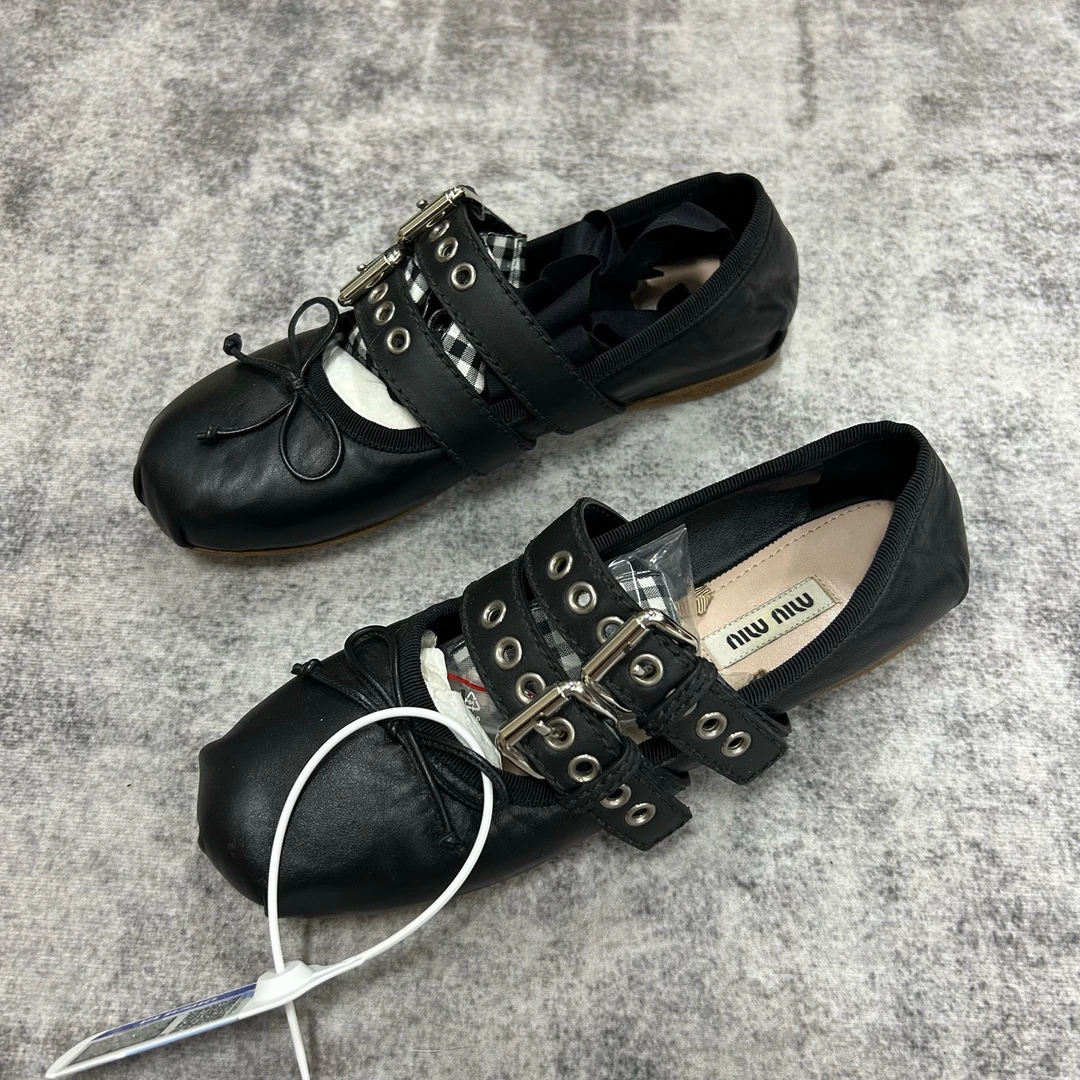 未使用 MIU MIU/缪缪 MiuMiu缪缪 芭蕾舞鞋 36码