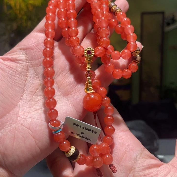 南红玛瑙未镶嵌颈饰