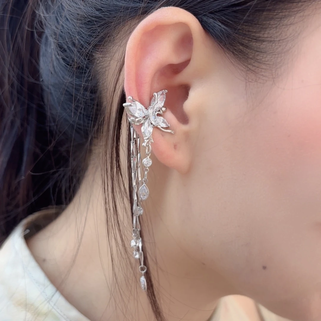 纯铜锆石合金耳饰009一对装