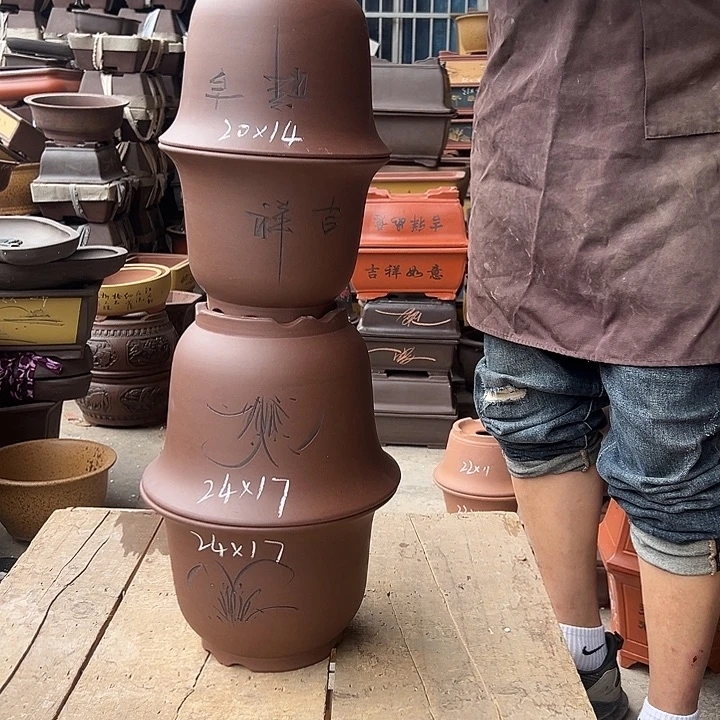 紫砂花盆紫砂花盆