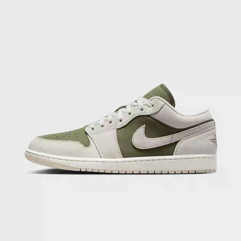 AirJordan1AJ1白绿橄榄绿男子低帮干净复古篮球鞋HV4089201
