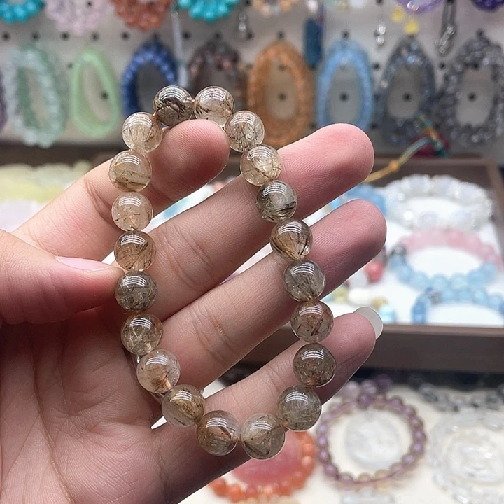 烟晶银S925镶嵌手链10.3咪发金手链