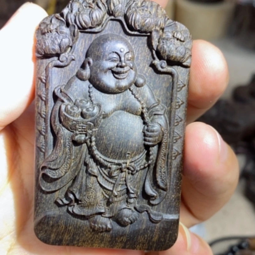 【闪购商品】木芽庄弥勒佛牌配养香罐