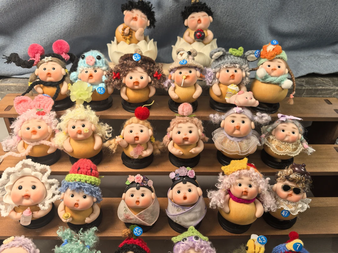 手工软陶葫芦福娃