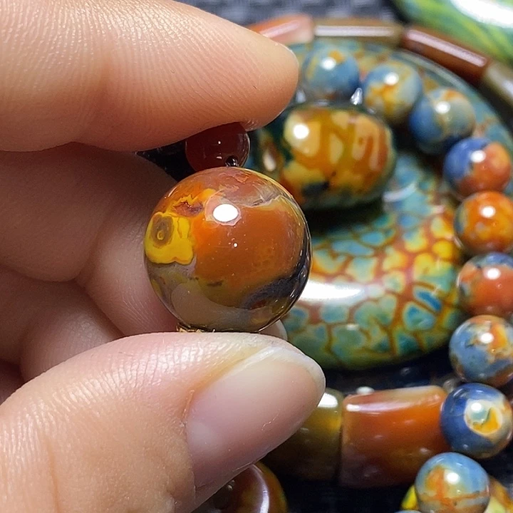 蛟***海玛瑙/玉髓未镶嵌颈饰