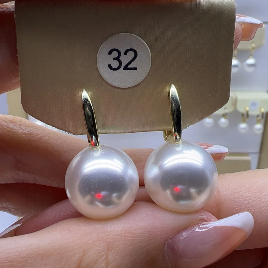 耳饰淡水珍珠银S925镶嵌