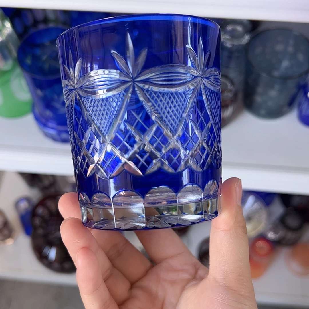 水晶玻璃高脚款微瑕一个
