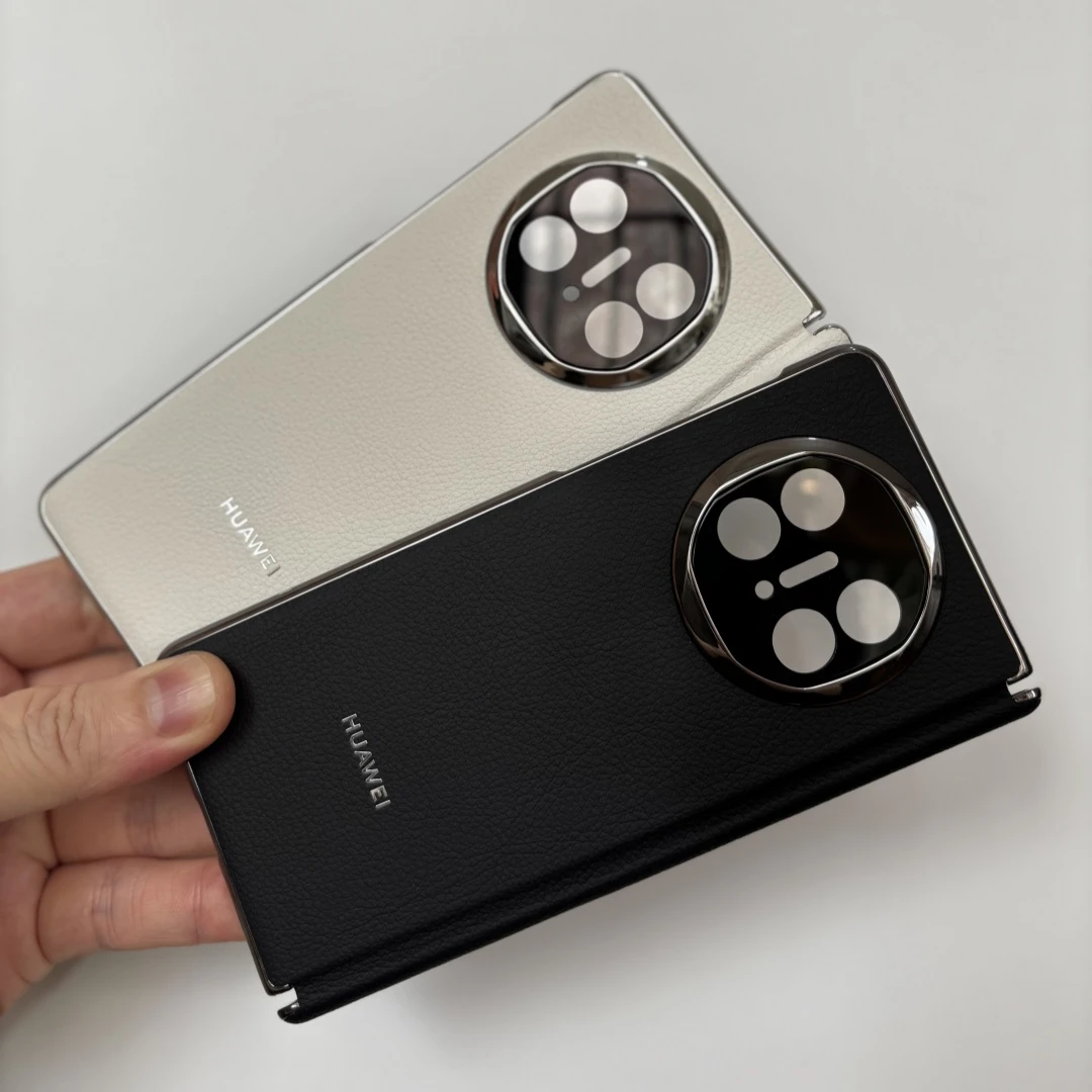 适用华为MateX5手机壳寰宇红皮质秒变x6款镜头全包x3磁吸中轴典藏