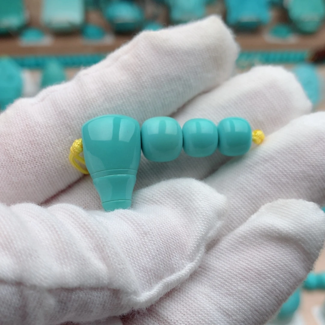 未镶嵌绿松石珠宝奇石8mm