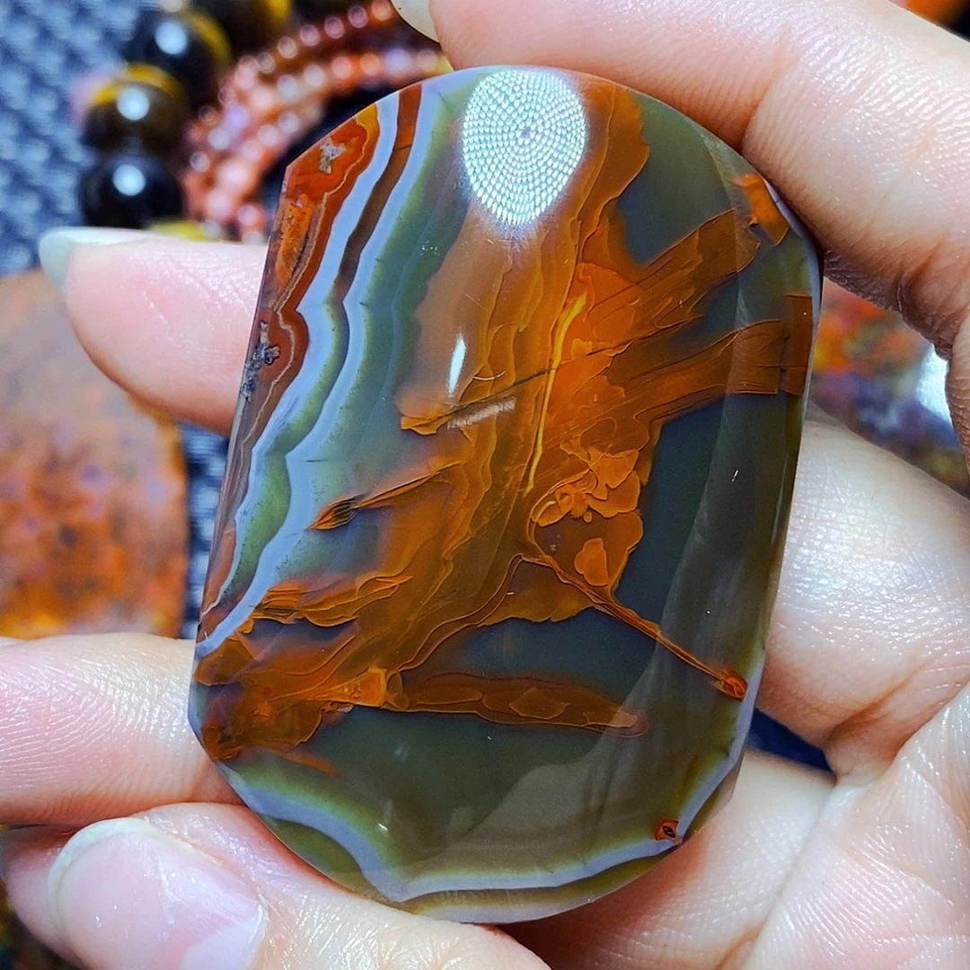 未镶嵌颈饰玛瑙/玉髓放**刀