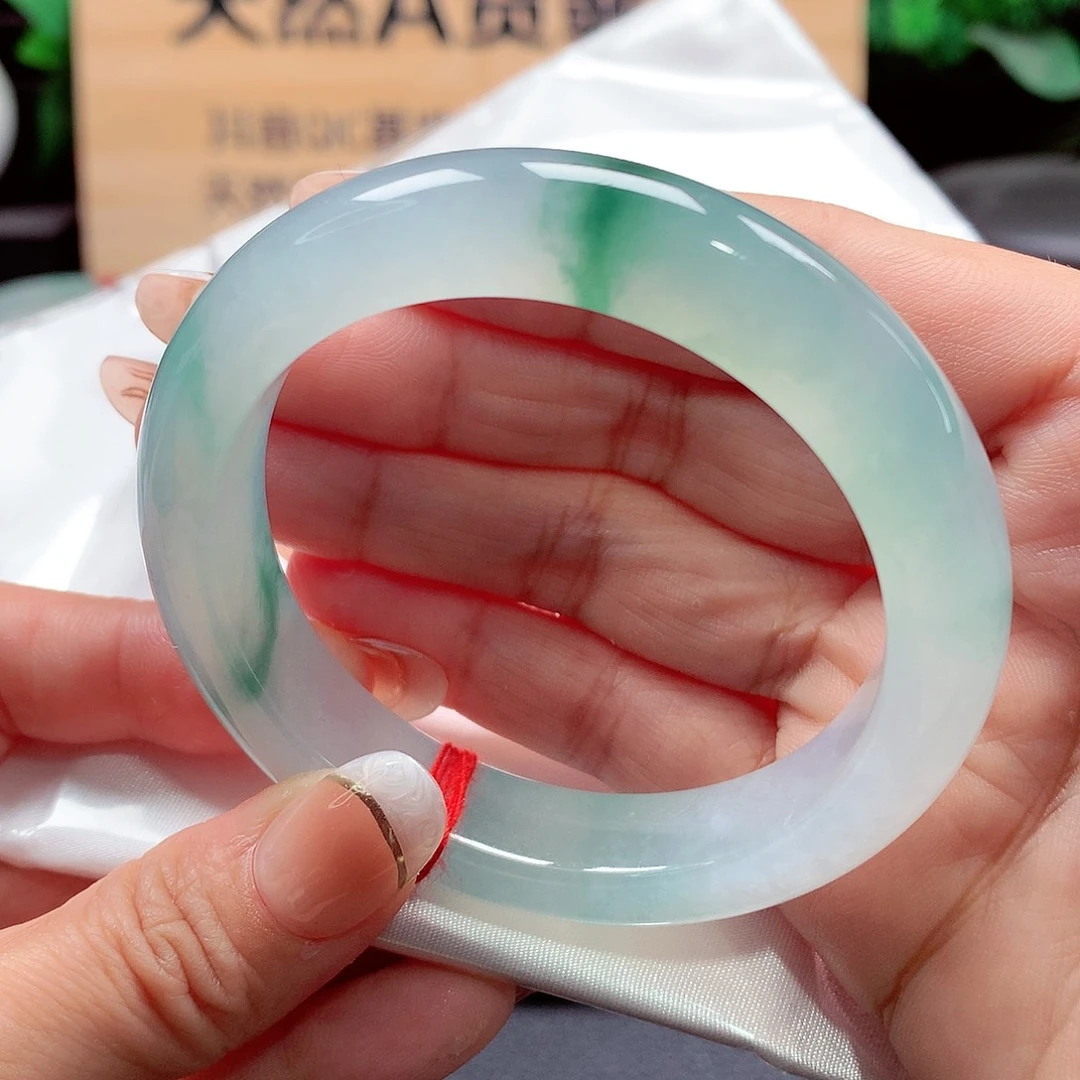 未镶嵌手镯翡翠98号，天然A货翡翠手镯