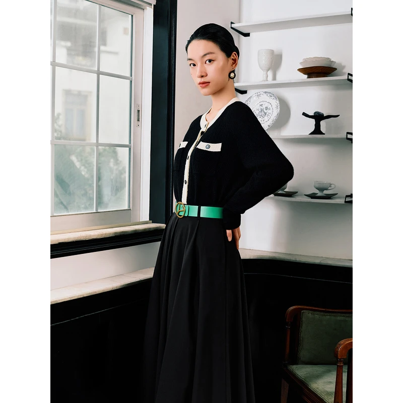 【1996系列】YINER/音儿新款轻奢感时尚优雅毛针织衫8234306490