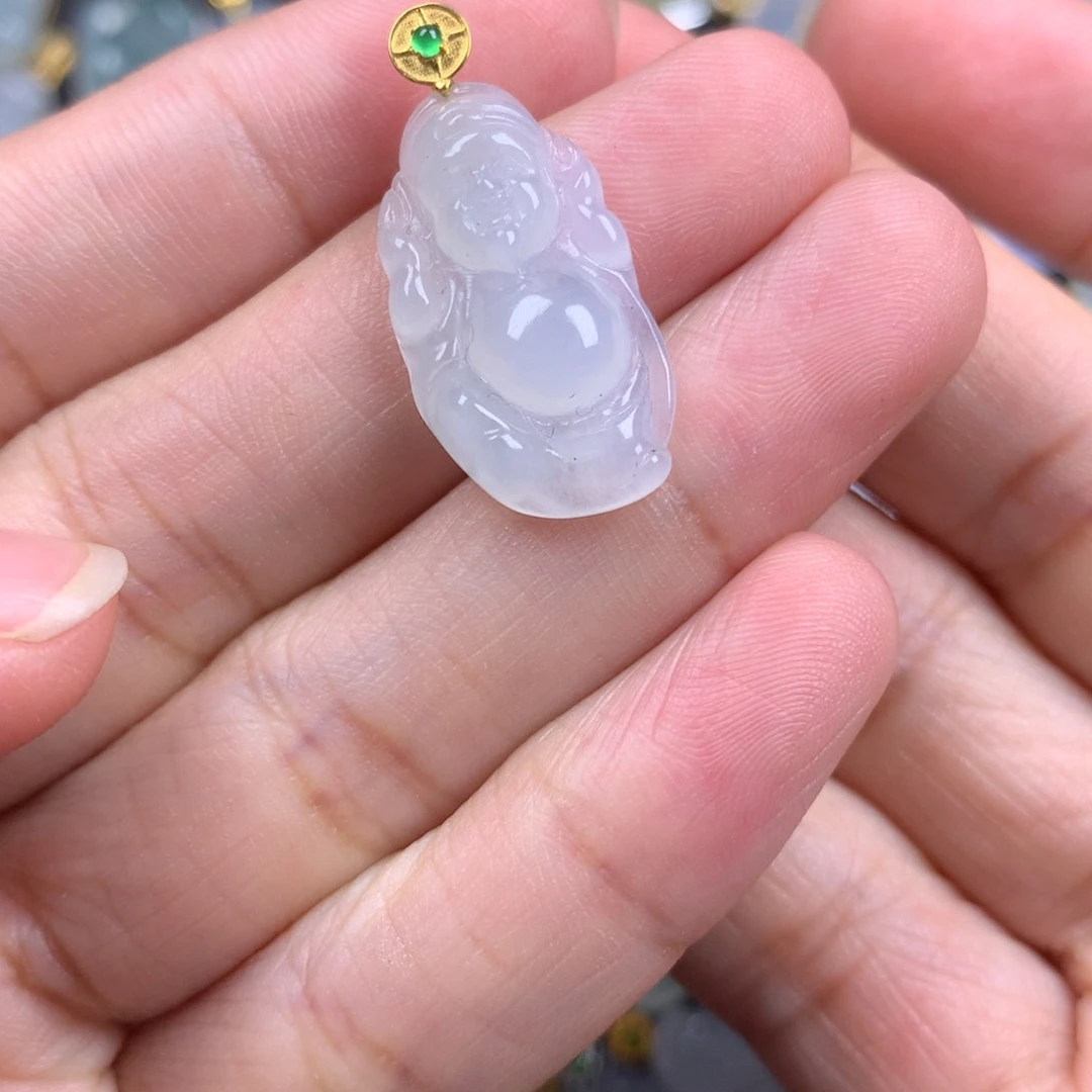 【闪购商品】翡翠18K金镶嵌颈饰翡翠