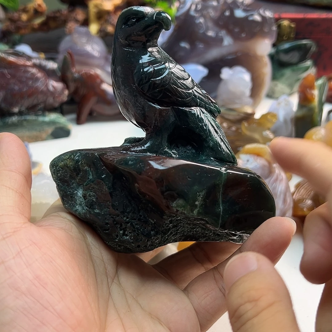 大***鱼玛瑙/玉髓未镶嵌颈饰