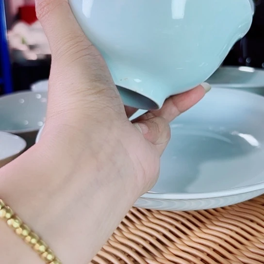 青瓷五英寸两只饭碗