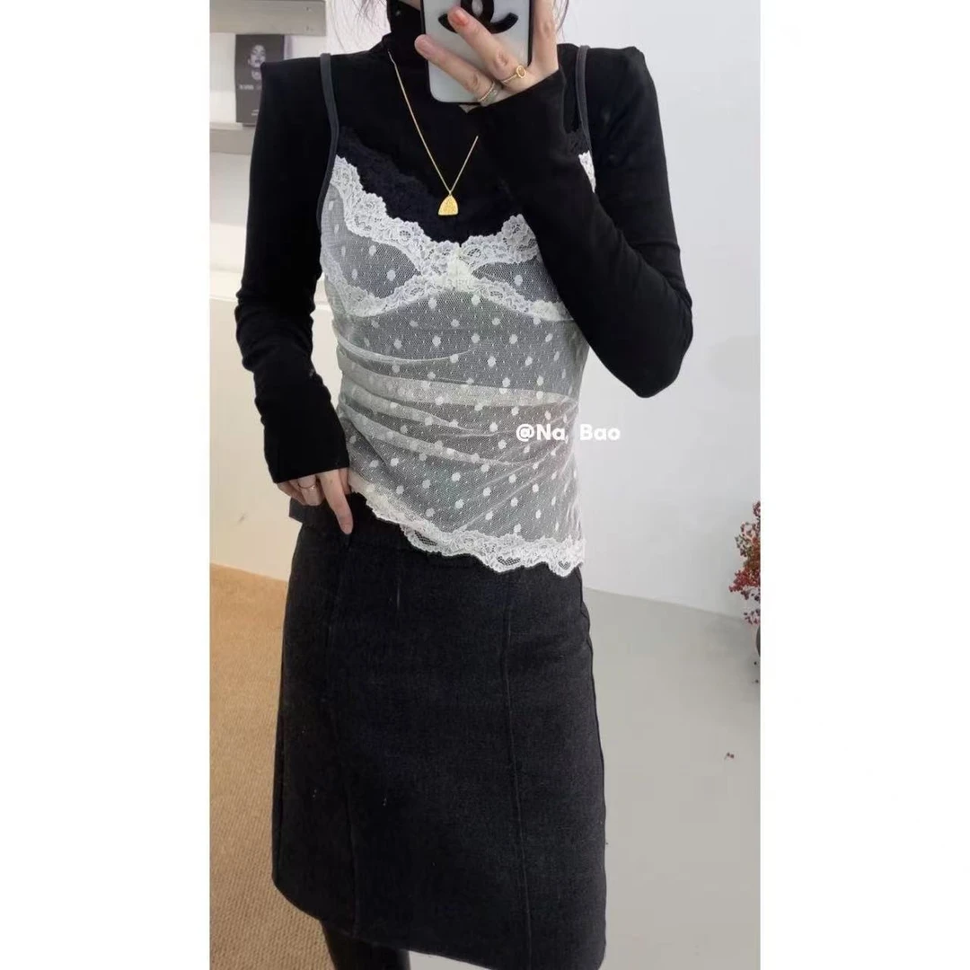 NABAO▶【百搭蕾丝吊带】