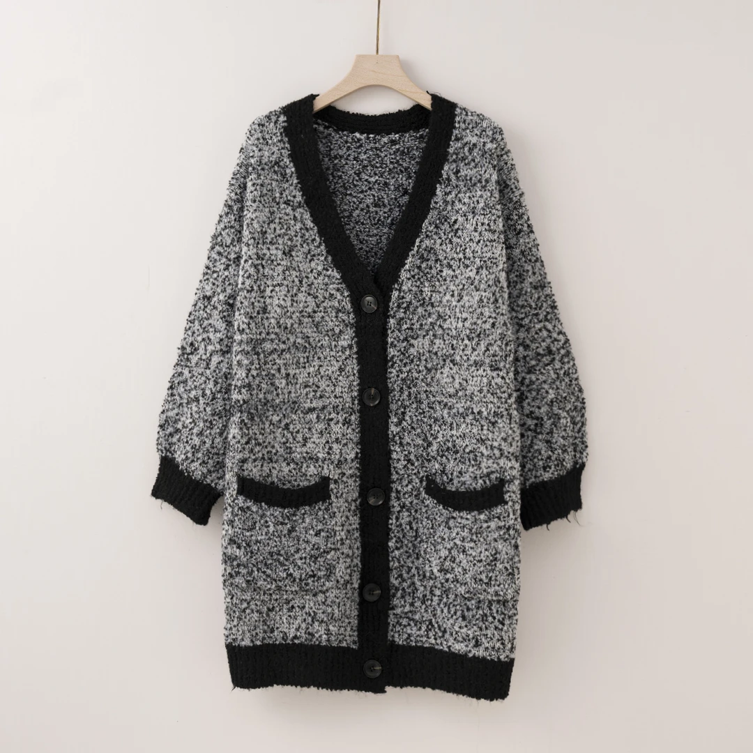 【特价-占单者限购】Q2176韩版网红款开衫时尚针织休闲宽松针织衫