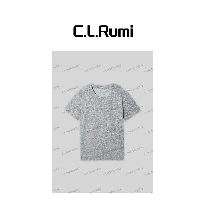 【Rumi时装】“刺绣T“25春夏百搭宽松圆领刺绣休闲T恤上衣6106tx