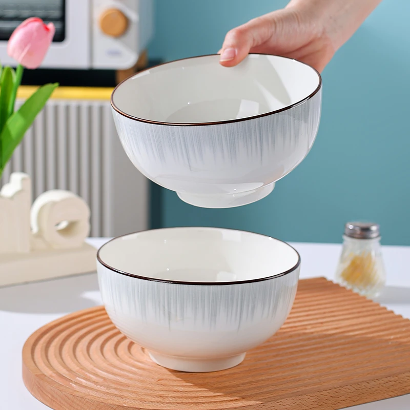 面碗家用陶瓷高颜值6英寸吃面碗大号饭碗釉下彩2025年新款餐具