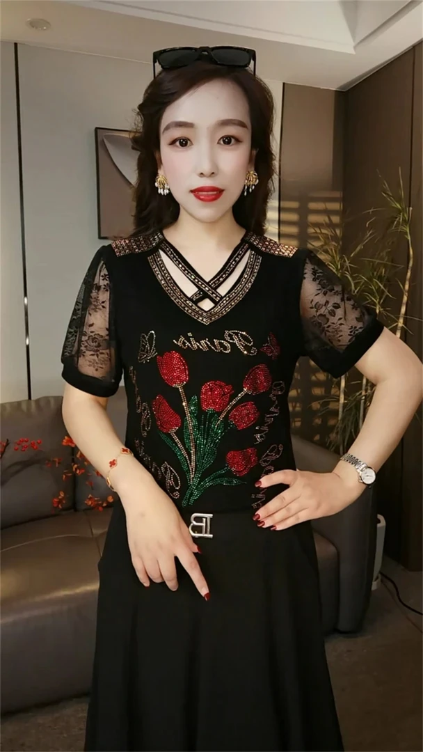 夏季洋气百搭短袖T恤显瘦气质小衫