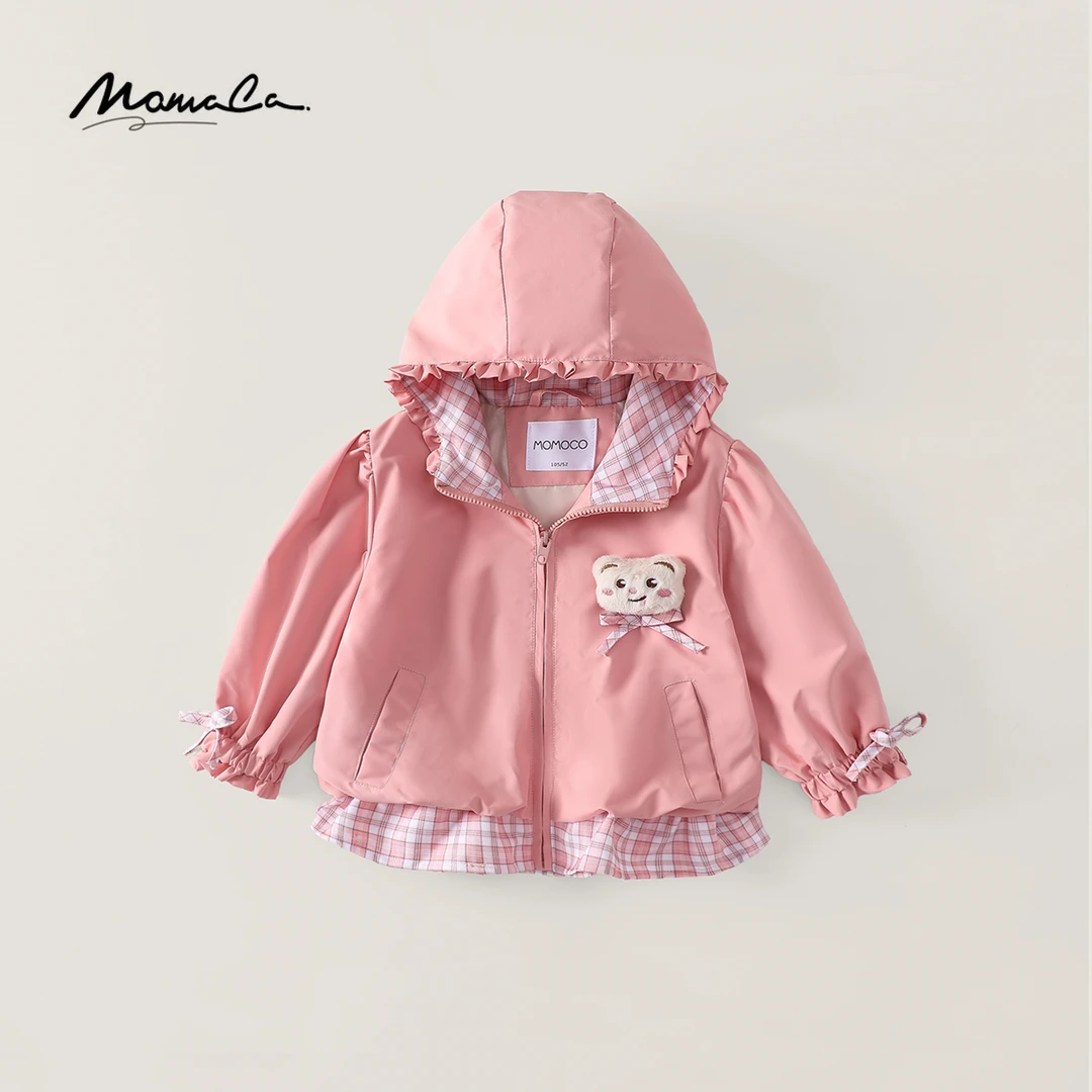 MOMOCO秋季新款女童甜美小熊潮流百搭洋气外套77730138069