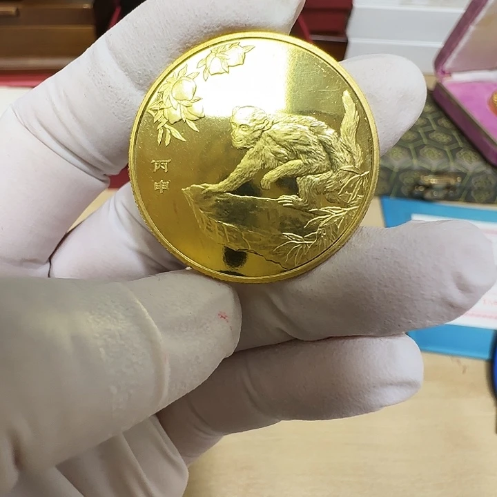 其他普通金属生肖猴铜章沈阳造币厂一枚
