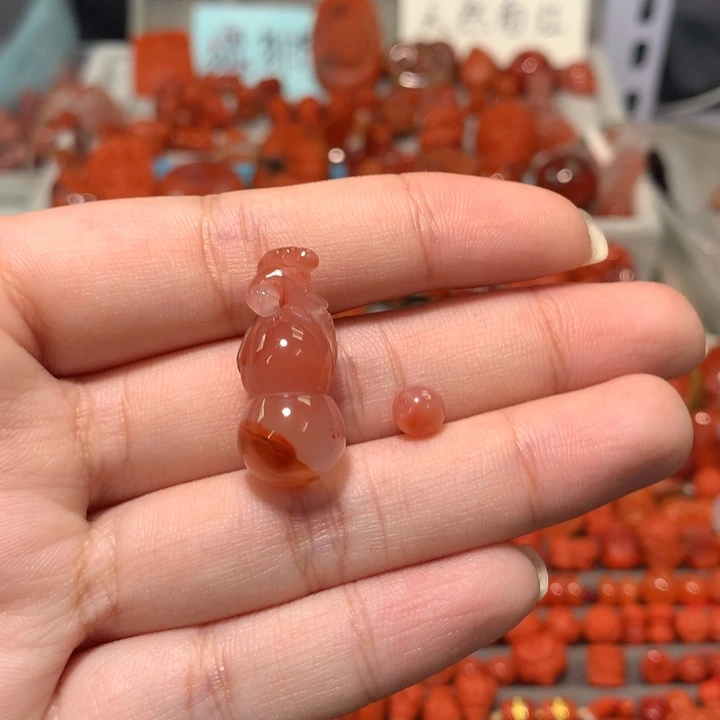 【闪购商品】未镶嵌冰飘葫芦吊坠（送顶珠可编绳南红玛瑙