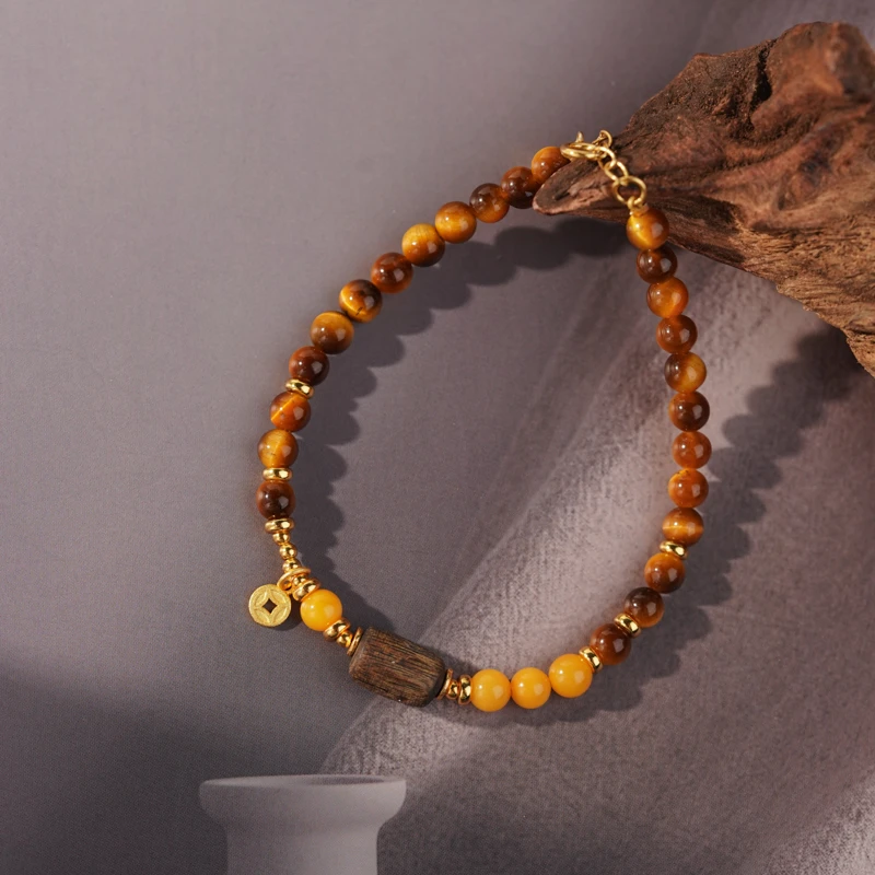 【飞黄腾达】黄虎眼手链（天然珠宝多样性发其一）