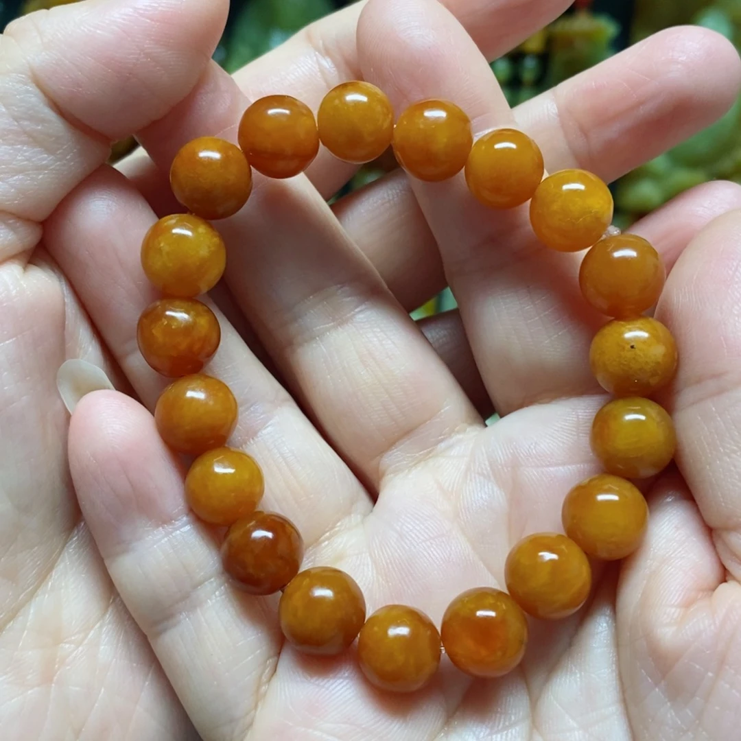 未镶嵌蛇纹石玉手链