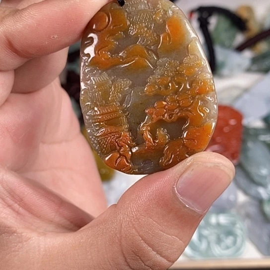翡翠未镶嵌颈饰天然翡翠