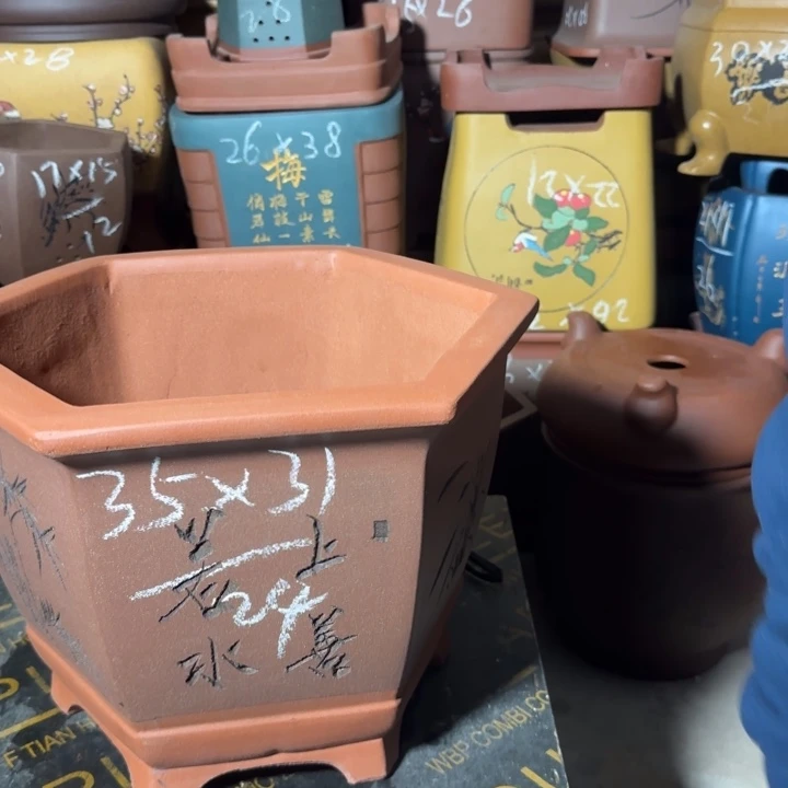 紫砂花盆紫砂花盆