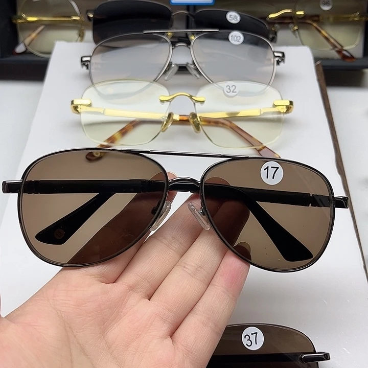 分体式全框深茶蛤蟆镜，17