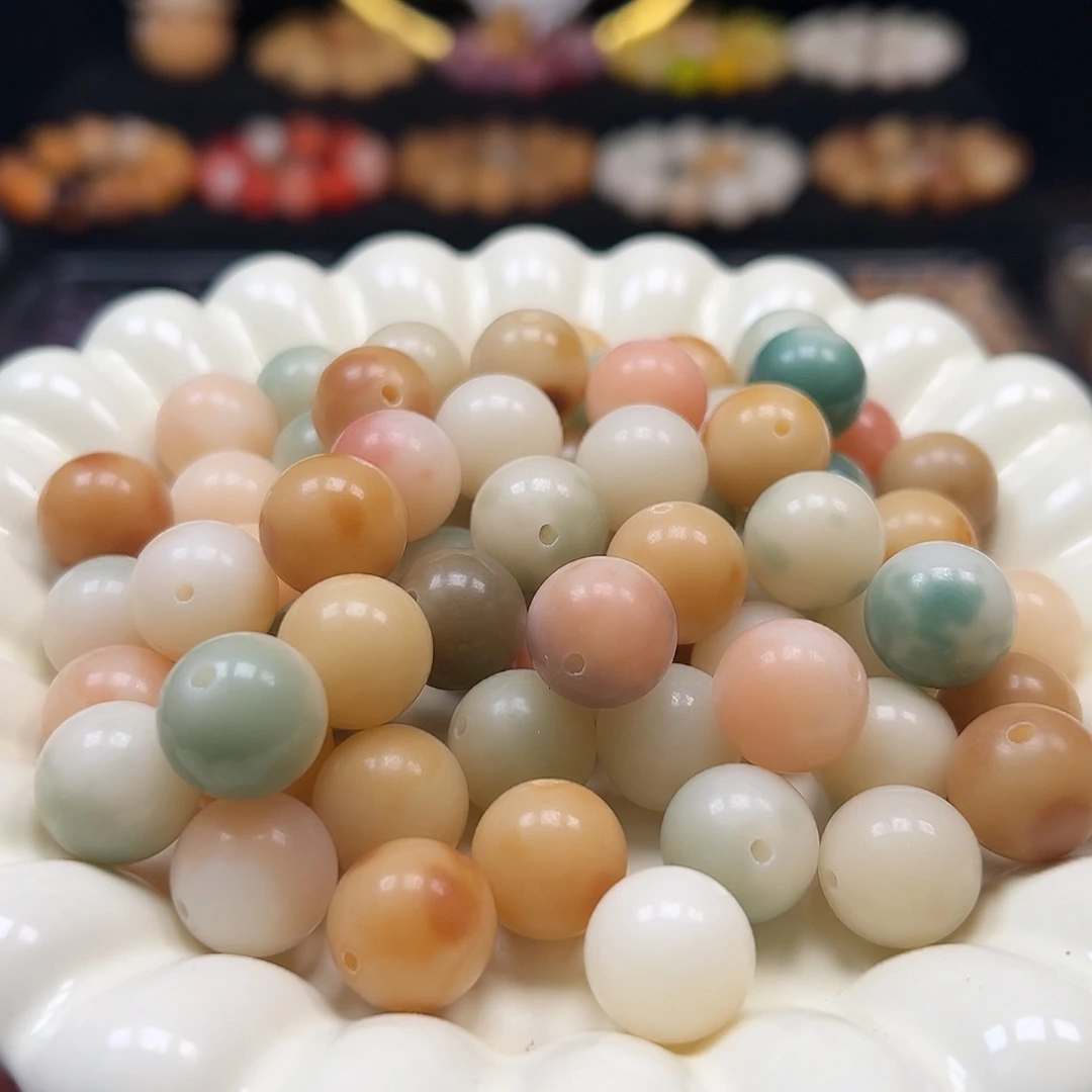 菩提根/象牙果手串卡14➕非料花皮圆500颗