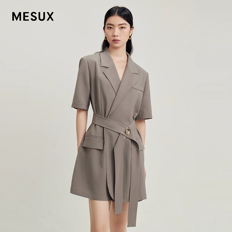 【丽公主专享】MESUX米岫连体西装短裤MLMUP101直播