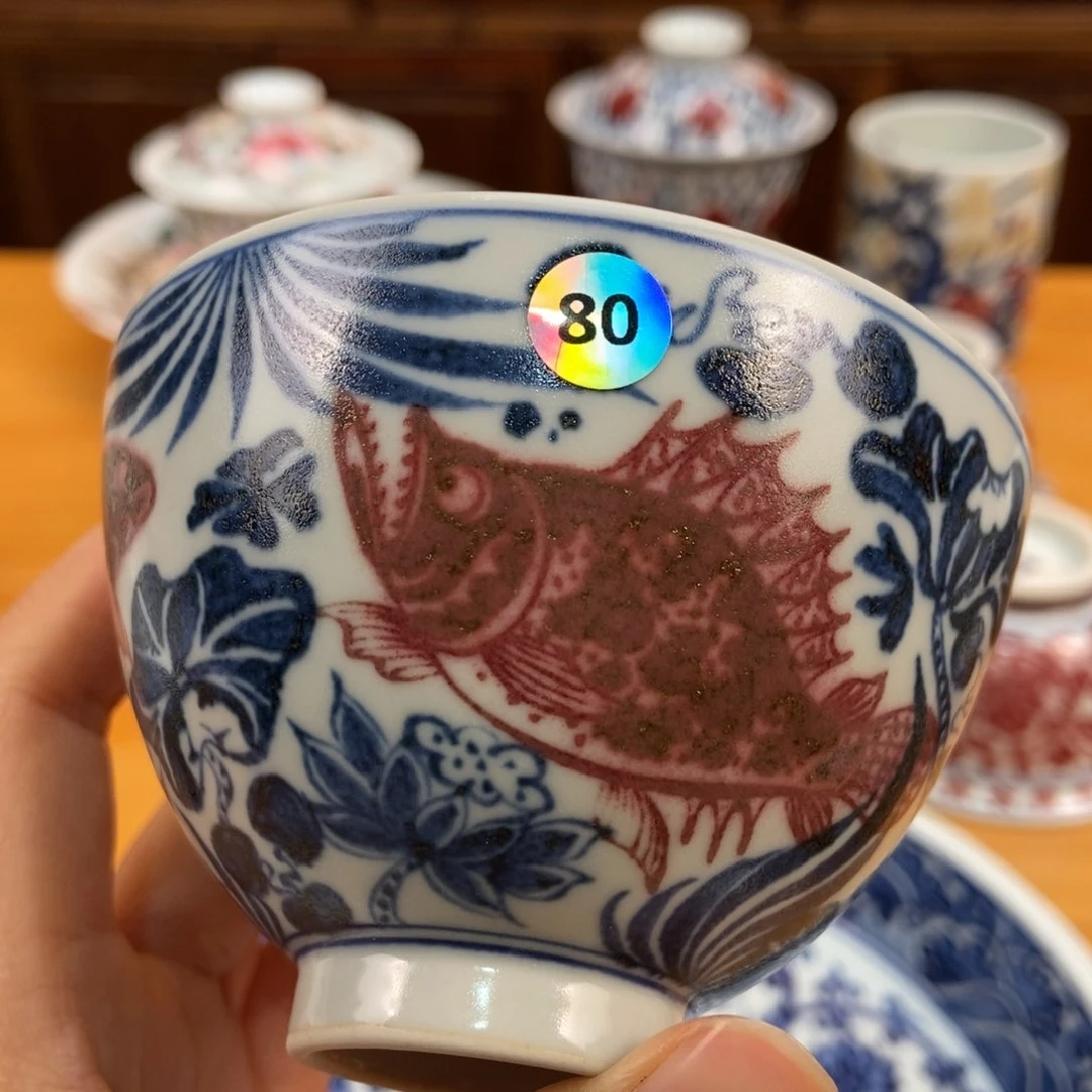 手绘现代茶具非古董