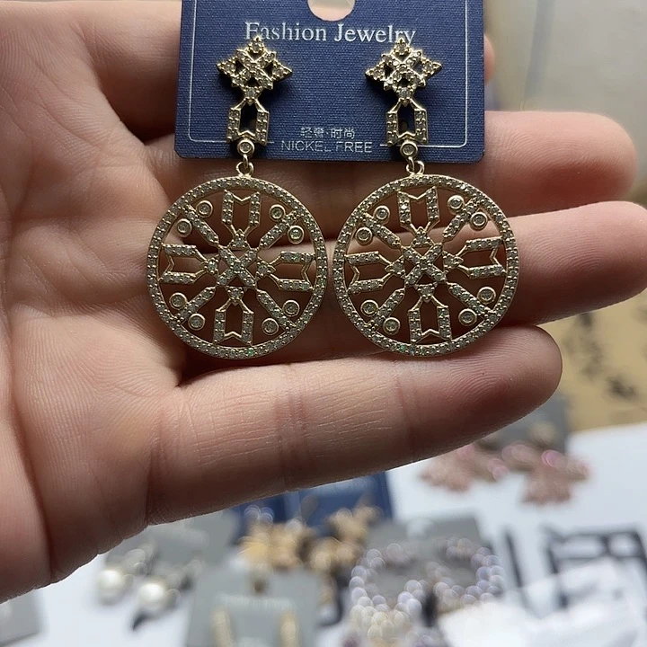 铁合金琉璃925银耳饰耳环耳坠耳饰