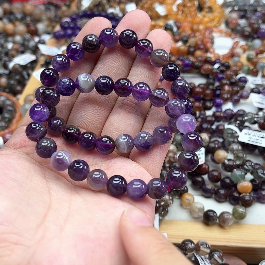 水晶手串未镶嵌多样性发货发一条