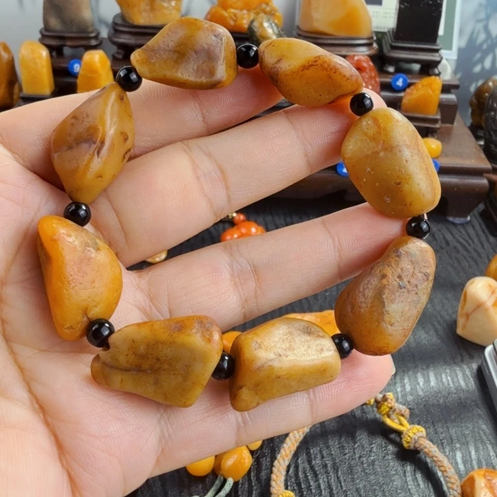 田黄石田黄石手串