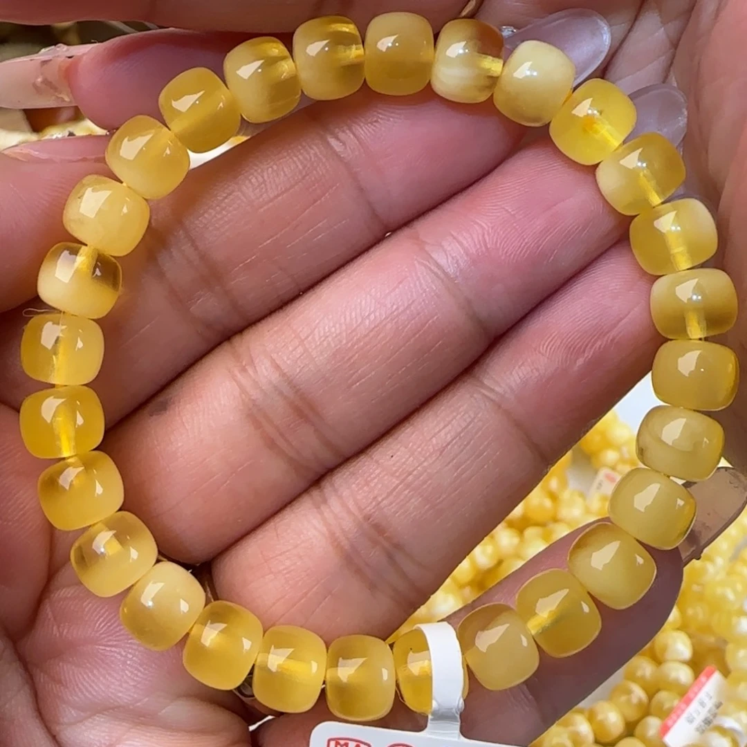 手链蜜蜡未镶嵌金绞蜜老型手串