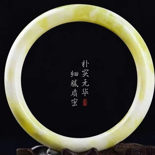 高端蓝田玉手镯百搭