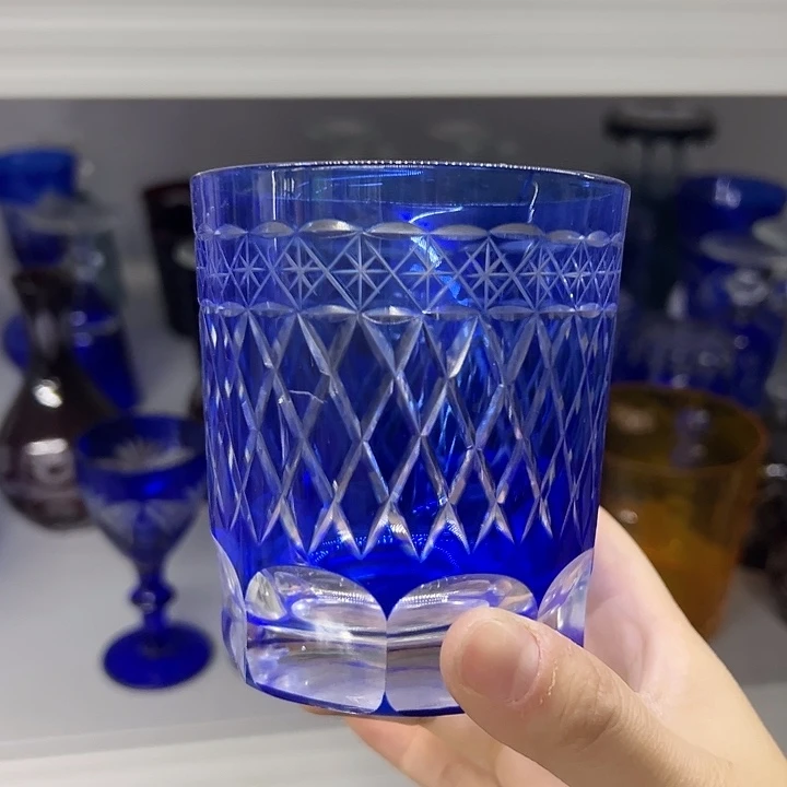 手柄款水晶玻璃微瑕一个