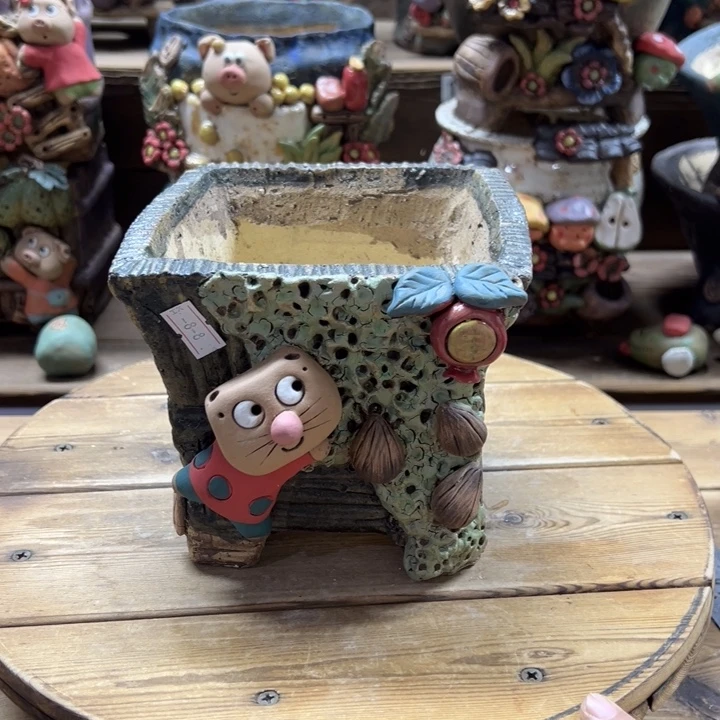 嘻哈多肉花盆百搭