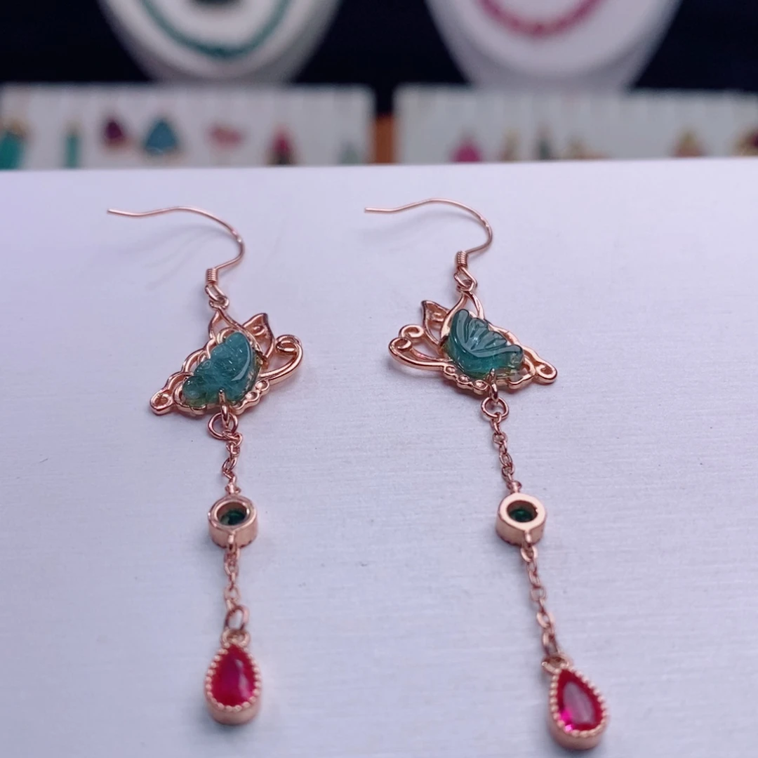 未镶嵌耳饰碧玺碧玺A耳饰