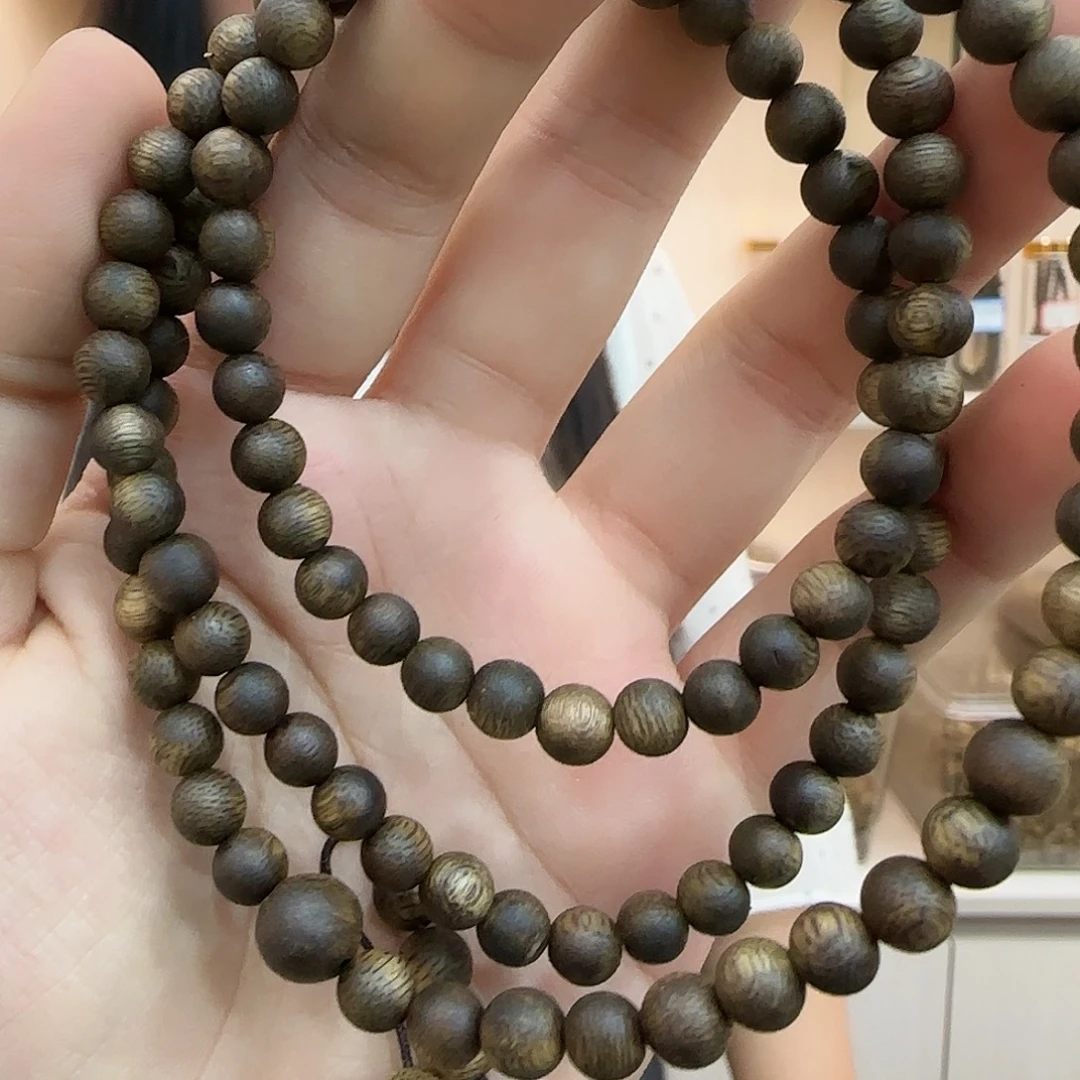 沉香碎屑沉香卡6圆珠多圈