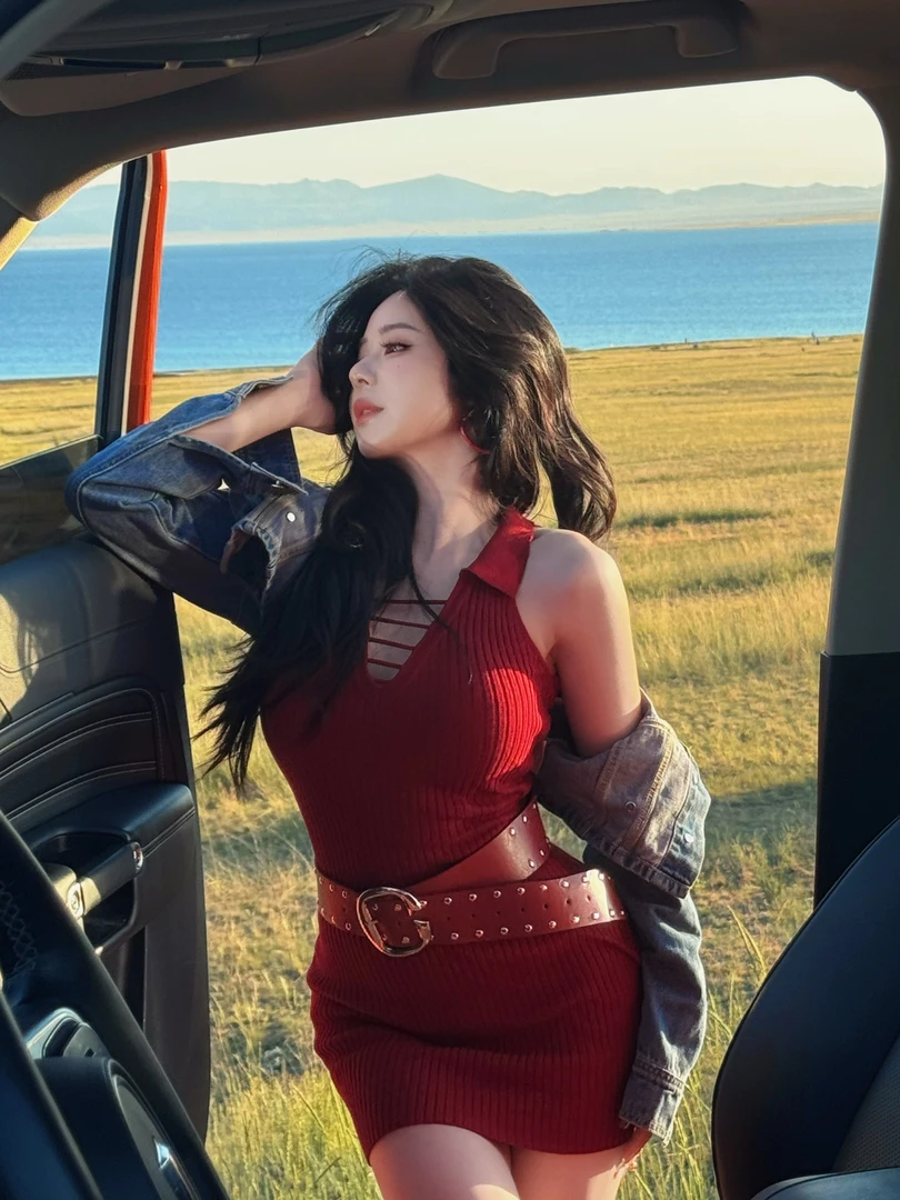 现货萌面侠【曼妙身姿】牛仔外套辣妹修身连衣裙套装6515M6514M