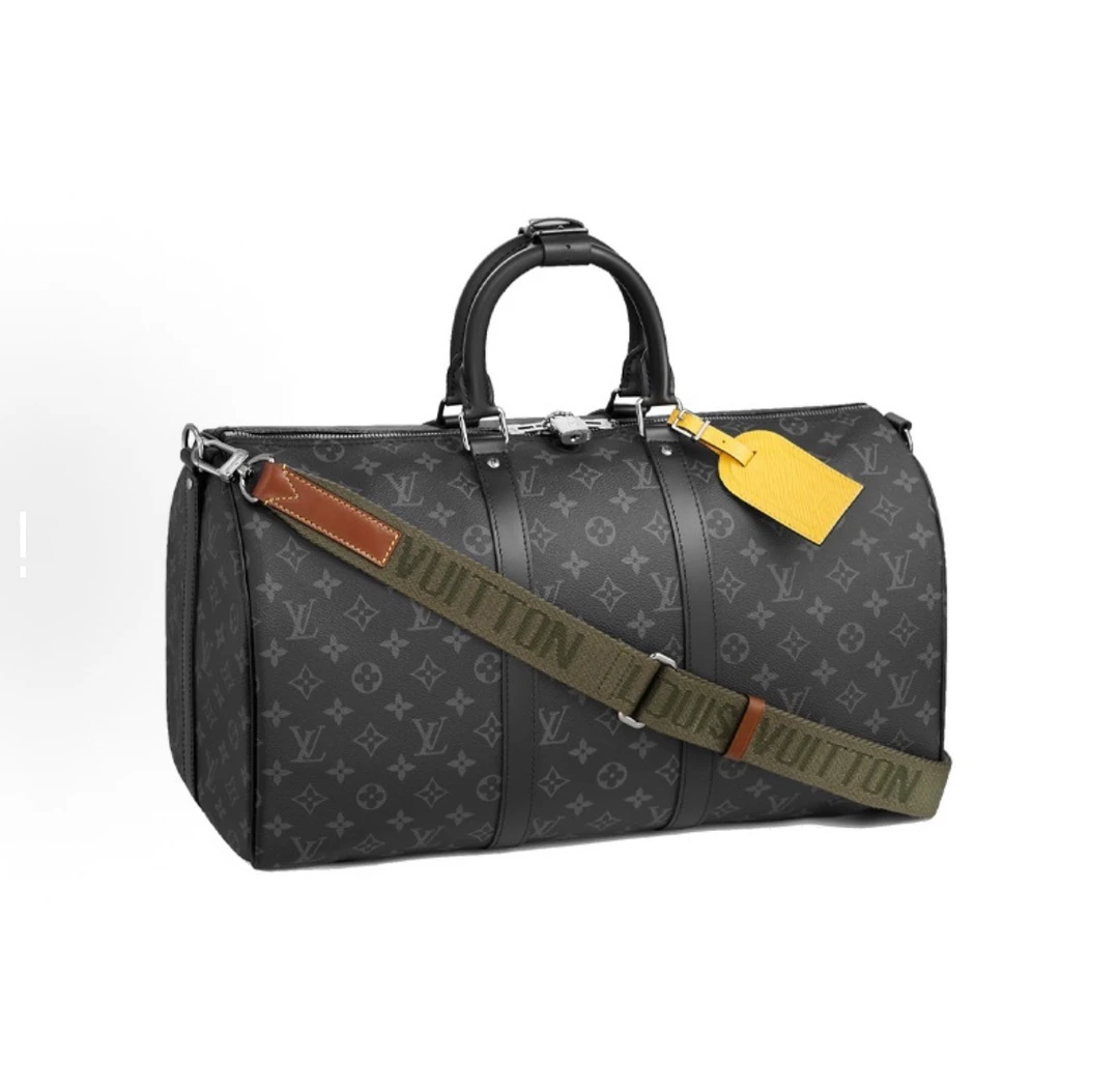 99新 LouisVuitton/路易威登 黑老花限定款keepall45旅行袋1559