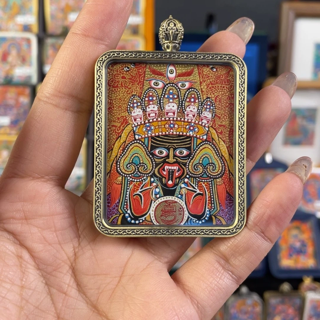 星***海吊坠小可呼噜热贡手绘