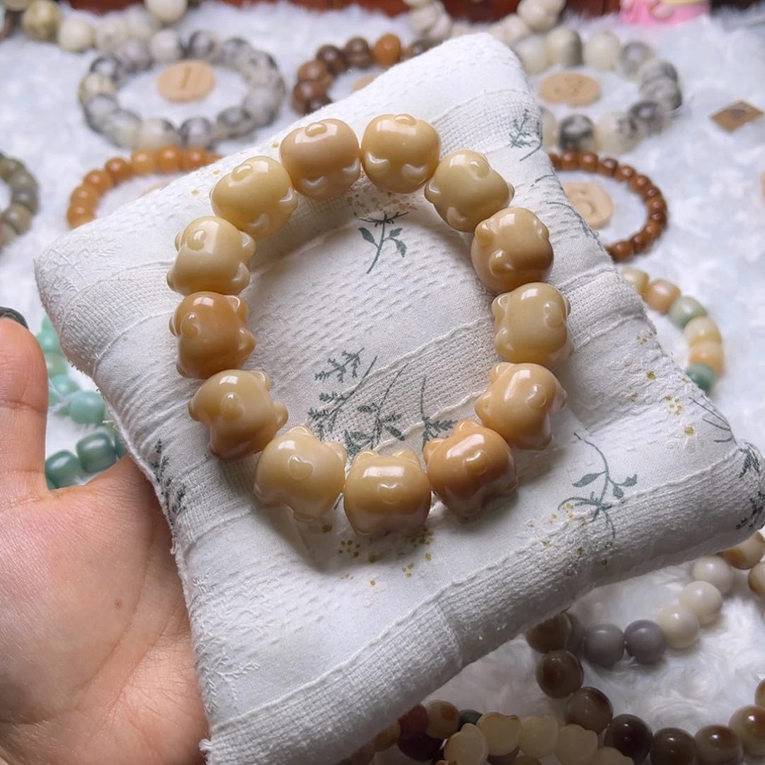 菩提根/象牙果把件柯基屁屁卡20微瑕